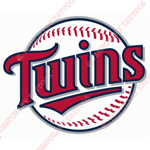 Minnesota Twins Customize Temporary Tattoos Stickers NO.1746